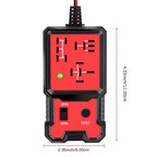 2025 Latest Red Relay Tester 12V General Electronic Automotive Circuit Tester Automotive Maintenance Tool